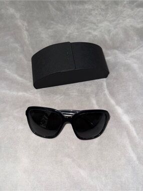 Prada Black Oversized Cat-Eye Sunglasses